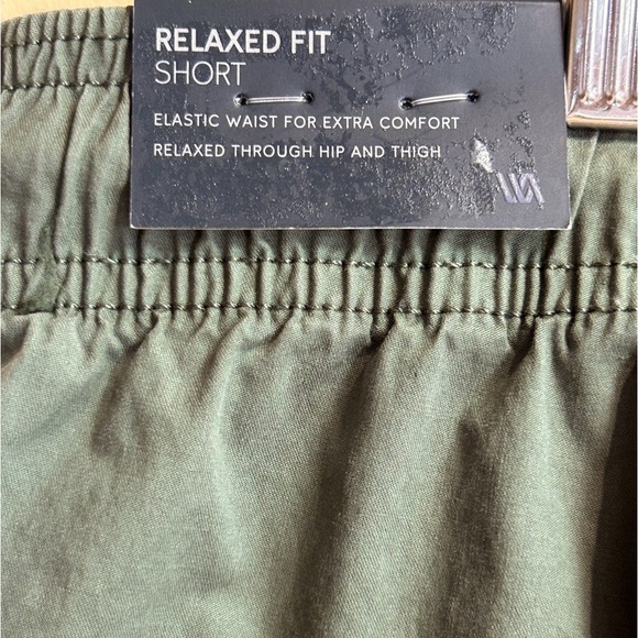 VRST Men's Shorts Relaxed Fit 7” Inseam Army Green Drawstring Shorts Size-XL NWT - Picture 7 of 8